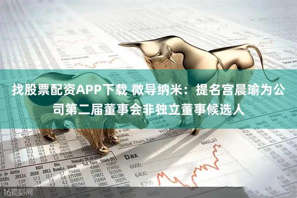 找股票配资APP下载 微导纳米：提名宫晨瑜为公司第二届董事会非独立董事候选人
